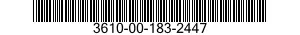 3610-00-183-2447  3610001832447 001832447