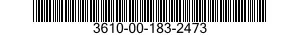 3610-00-183-2473  3610001832473 001832473