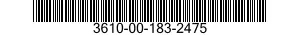 3610-00-183-2475  3610001832475 001832475
