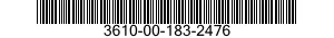3610-00-183-2476  3610001832476 001832476