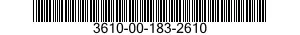 3610-00-183-2610  3610001832610 001832610