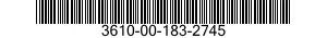 3610-00-183-2745  3610001832745 001832745
