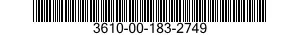 3610-00-183-2749  3610001832749 001832749