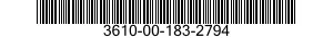 3610-00-183-2794  3610001832794 001832794
