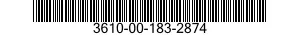 3610-00-183-2874  3610001832874 001832874