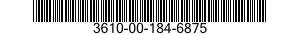 3610-00-184-6875  3610001846875 001846875