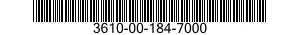 3610-00-184-7000  3610001847000 001847000