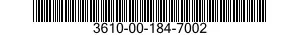 3610-00-184-7002  3610001847002 001847002