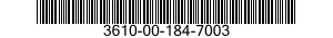 3610-00-184-7003  3610001847003 001847003