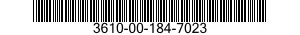 3610-00-184-7023  3610001847023 001847023