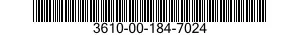 3610-00-184-7024  3610001847024 001847024