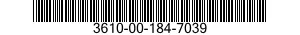 3610-00-184-7039  3610001847039 001847039