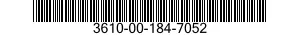 3610-00-184-7052  3610001847052 001847052