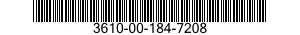 3610-00-184-7208  3610001847208 001847208