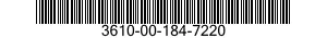 3610-00-184-7220  3610001847220 001847220