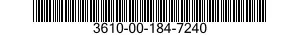 3610-00-184-7240  3610001847240 001847240