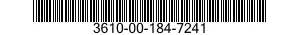 3610-00-184-7241  3610001847241 001847241