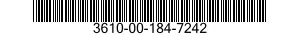 3610-00-184-7242  3610001847242 001847242