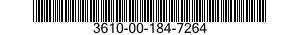 3610-00-184-7264  3610001847264 001847264