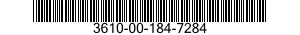 3610-00-184-7284  3610001847284 001847284