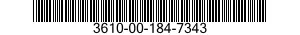 3610-00-184-7343  3610001847343 001847343