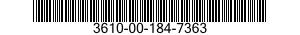 3610-00-184-7363  3610001847363 001847363