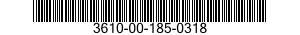 3610-00-185-0318  3610001850318 001850318
