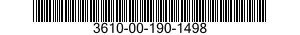 3610-00-190-1498  3610001901498 001901498