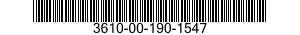 3610-00-190-1547  3610001901547 001901547