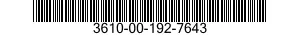 3610-00-192-7643  3610001927643 001927643