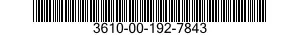 3610-00-192-7843  3610001927843 001927843