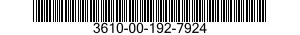 3610-00-192-7924  3610001927924 001927924