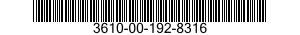 3610-00-192-8316  3610001928316 001928316