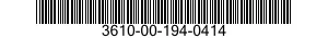 3610-00-194-0414  3610001940414 001940414