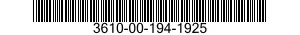 3610-00-194-1925  3610001941925 001941925