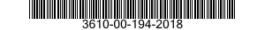3610-00-194-2018  3610001942018 001942018