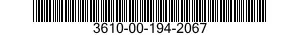 3610-00-194-2067  3610001942067 001942067