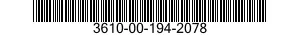 3610-00-194-2078  3610001942078 001942078