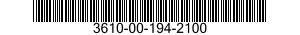 3610-00-194-2100  3610001942100 001942100