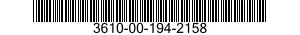 3610-00-194-2158  3610001942158 001942158