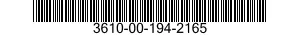 3610-00-194-2165  3610001942165 001942165