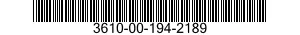 3610-00-194-2189  3610001942189 001942189