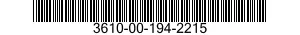 3610-00-194-2215  3610001942215 001942215