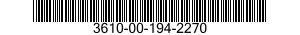 3610-00-194-2270  3610001942270 001942270
