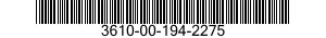 3610-00-194-2275  3610001942275 001942275