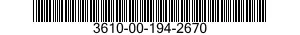 3610-00-194-2670  3610001942670 001942670