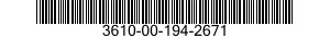 3610-00-194-2671  3610001942671 001942671