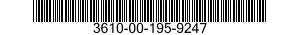 3610-00-195-9247  3610001959247 001959247