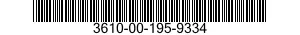 3610-00-195-9334  3610001959334 001959334