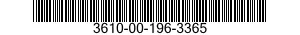 3610-00-196-3365  3610001963365 001963365